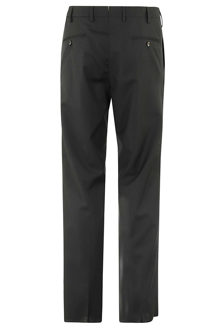 L.B.M. Tailored Black Wool Pants With Classic Design