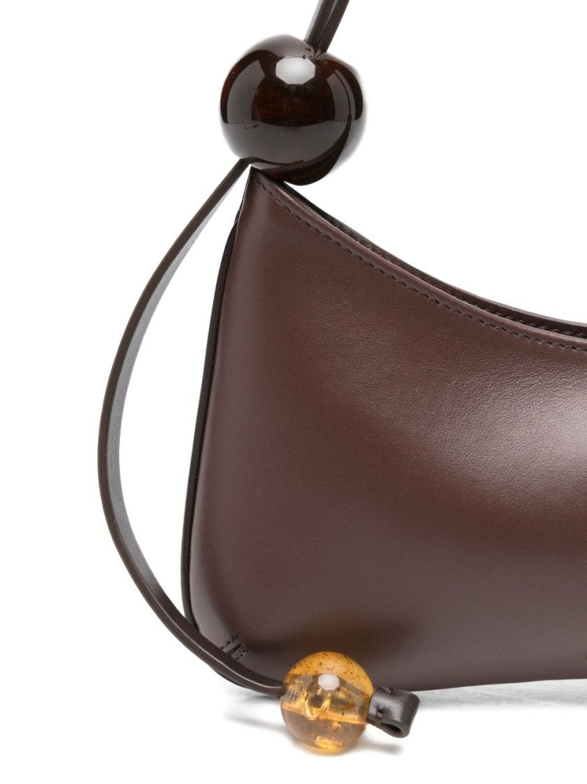Jacquemus Elongated Silk-Blend Bead Strap Handbag