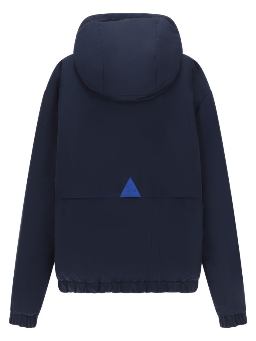 Moncler Grenoble Dual-Sided Bomber Jacket With Adjustable Hood And Logo Detail