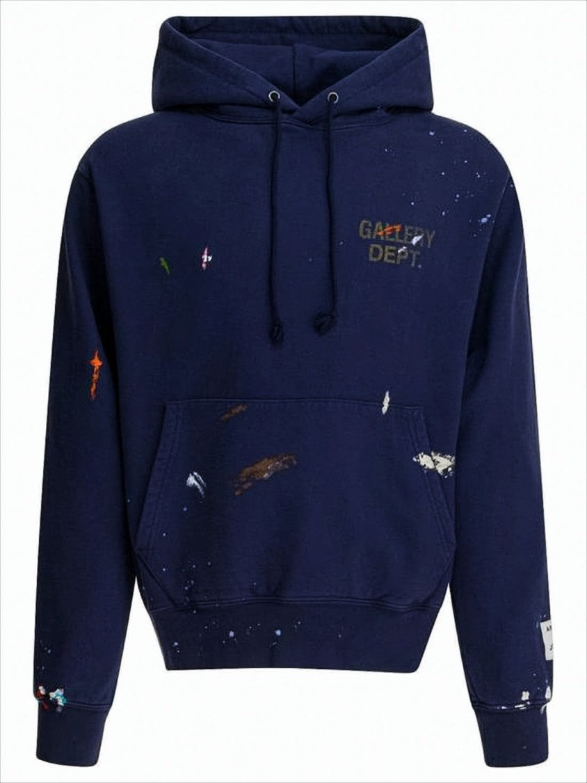 Gallery Dept. Navy Blue Relaxed Fit Hoodie