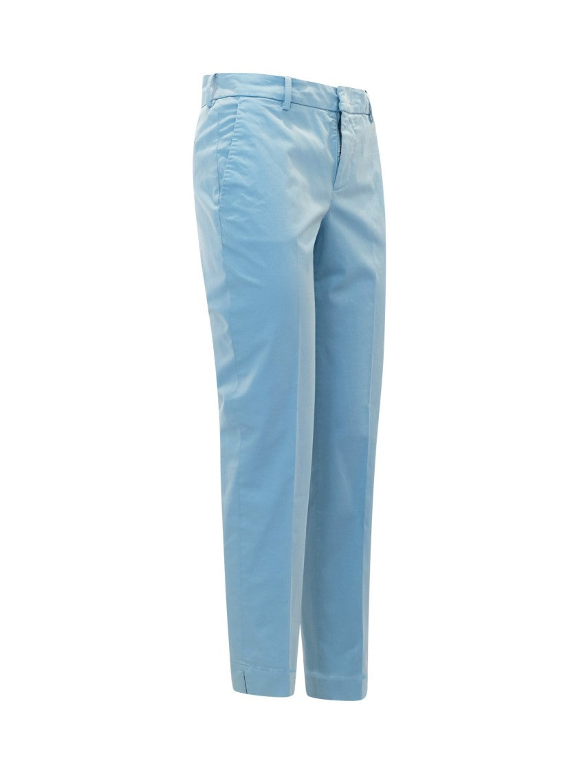 Pt Light Blue Satin Pants
