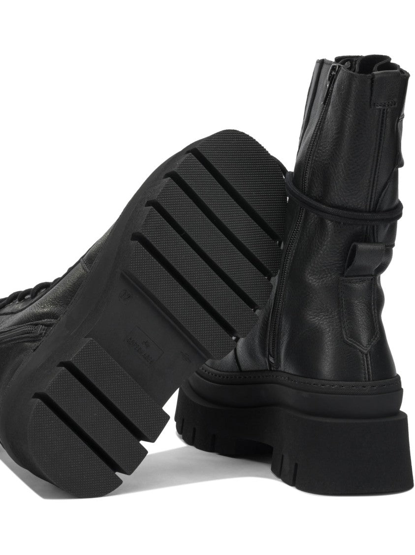 Copenhagen Leather-Rubber Ankle Boots