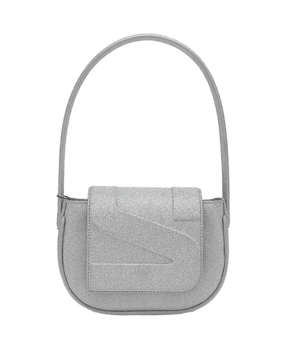 Yuzefi Structured Rounded Shoulder Bag With Embossed Flap