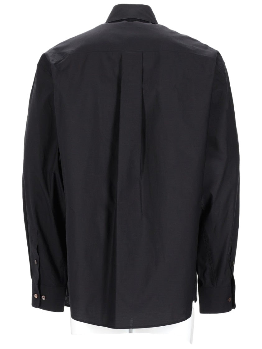 Lemaire Regular Fit Cotton-Silk Pleat Shirt