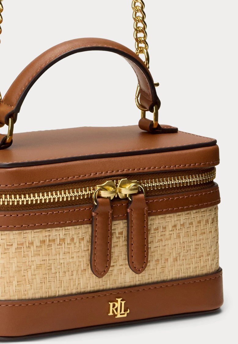 Lauren Ralph Lauren Compact Rectangular Handbag With Woven Texture