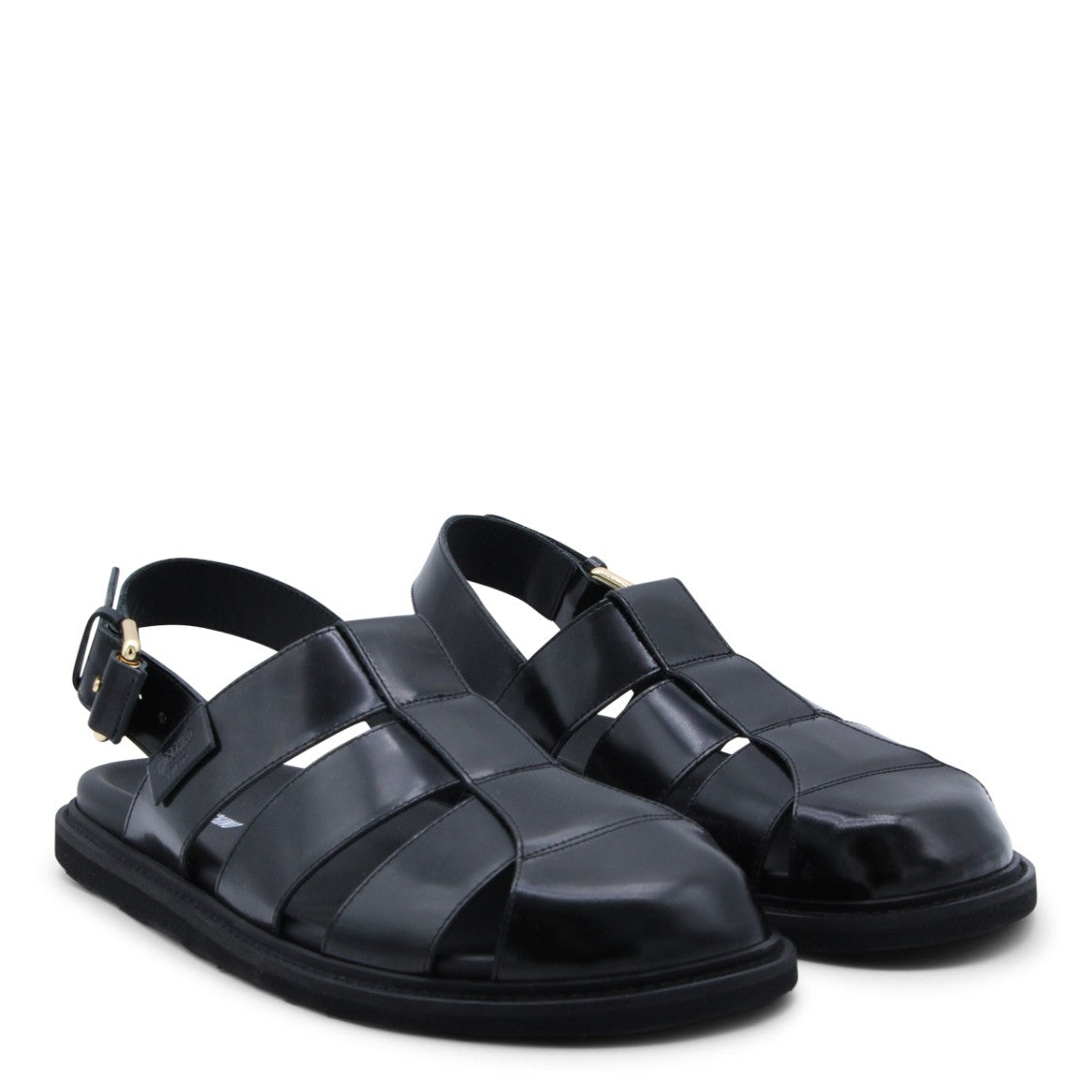 Moschino Black Sandals With Secure Strap