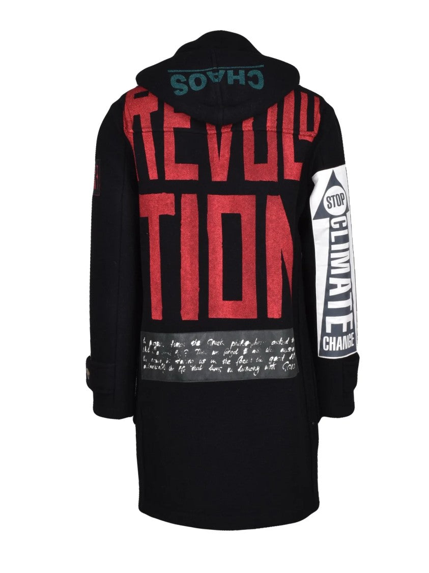 Vivienne Westwood Anglomania Black Wool-Blend Montgomery Coat