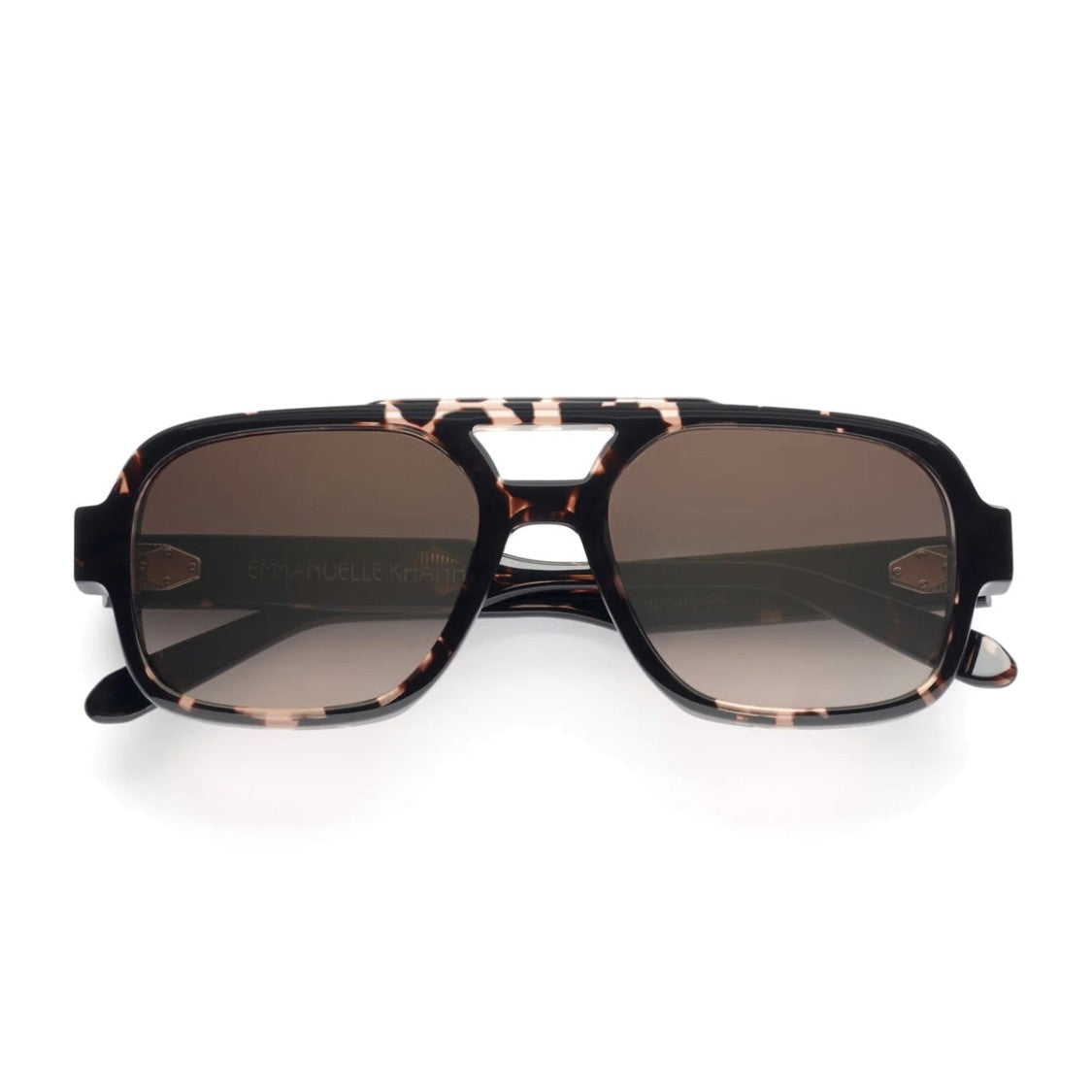 Emmanuelle Khanh Havana Hero Acetate Sunglasses