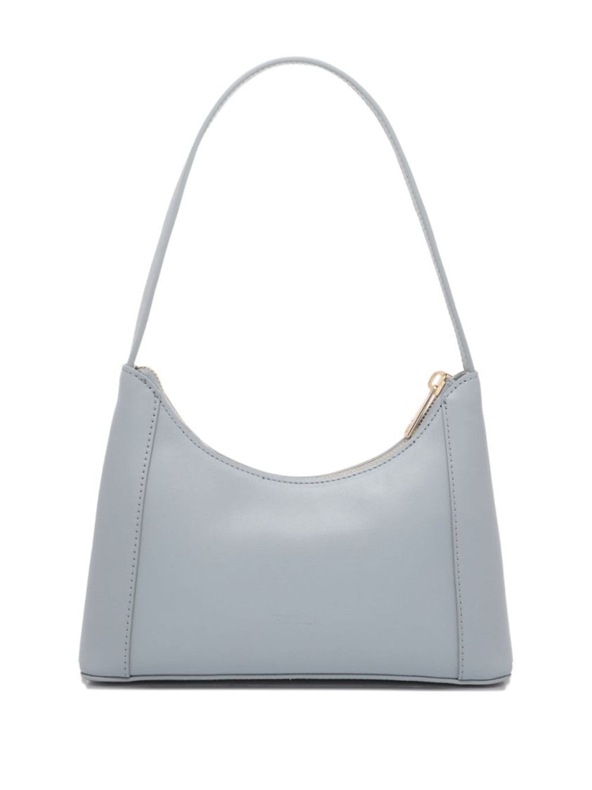 Furla Curved Top Light Blue Shoulder Bag