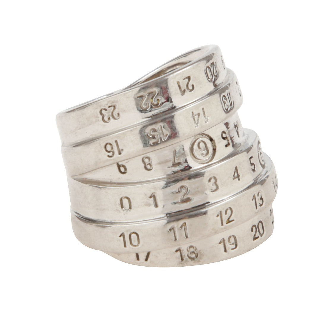 Mm6 By Maison Margiela Brass Ring With Polished Surface