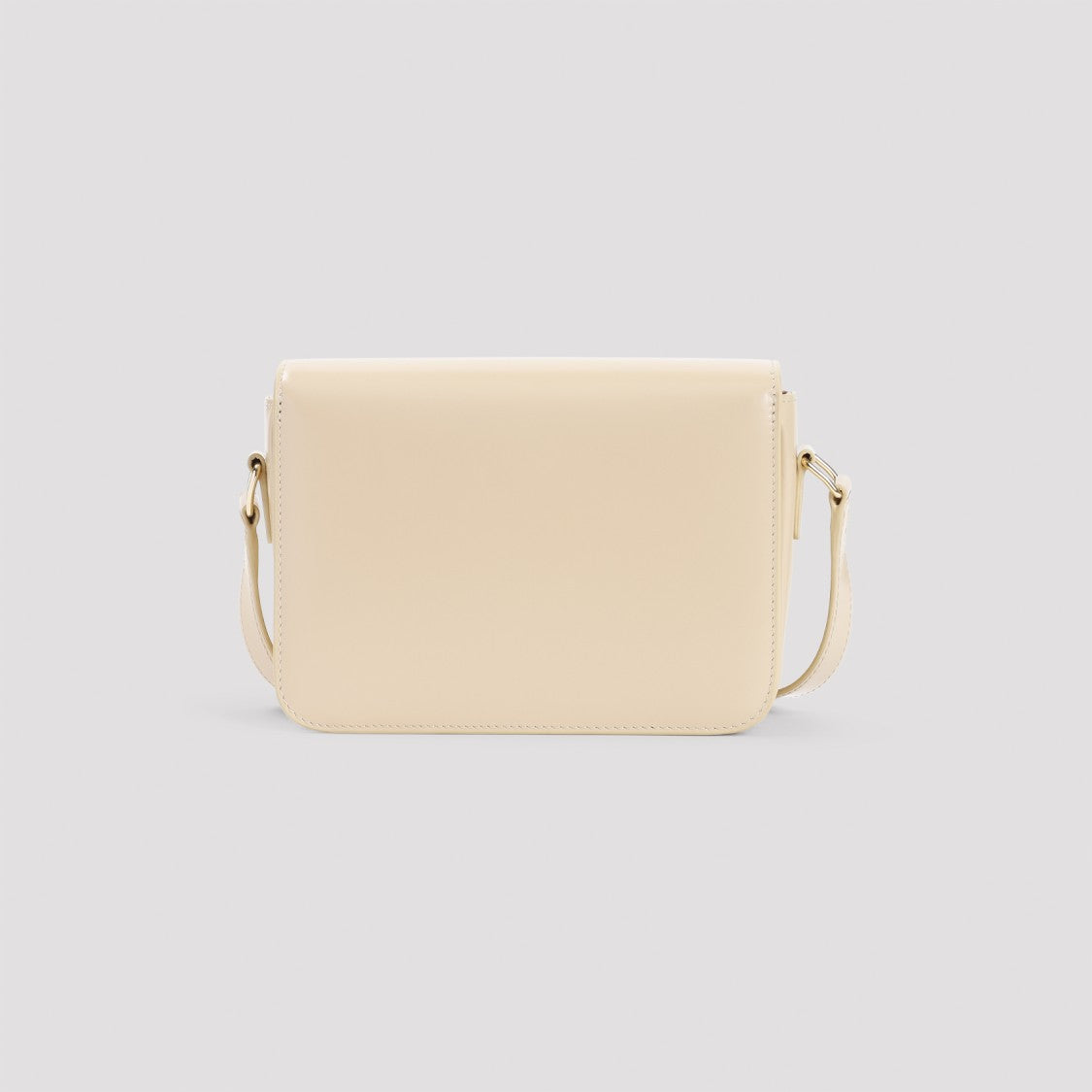 Celine Teen Triomphe Beige Calf Leather Shoulder Bag