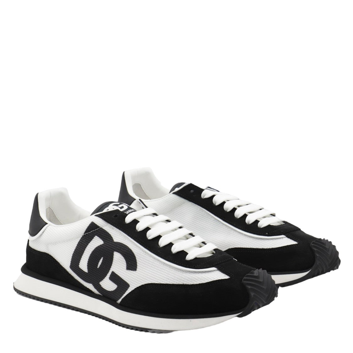 Dolce & Gabbana Low-Top Sneakers With White Mesh Base