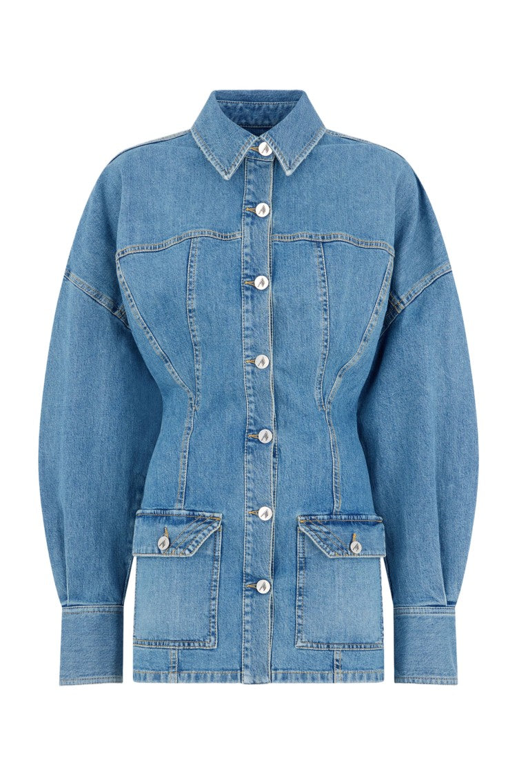 The Attico Dresses Clear Blue