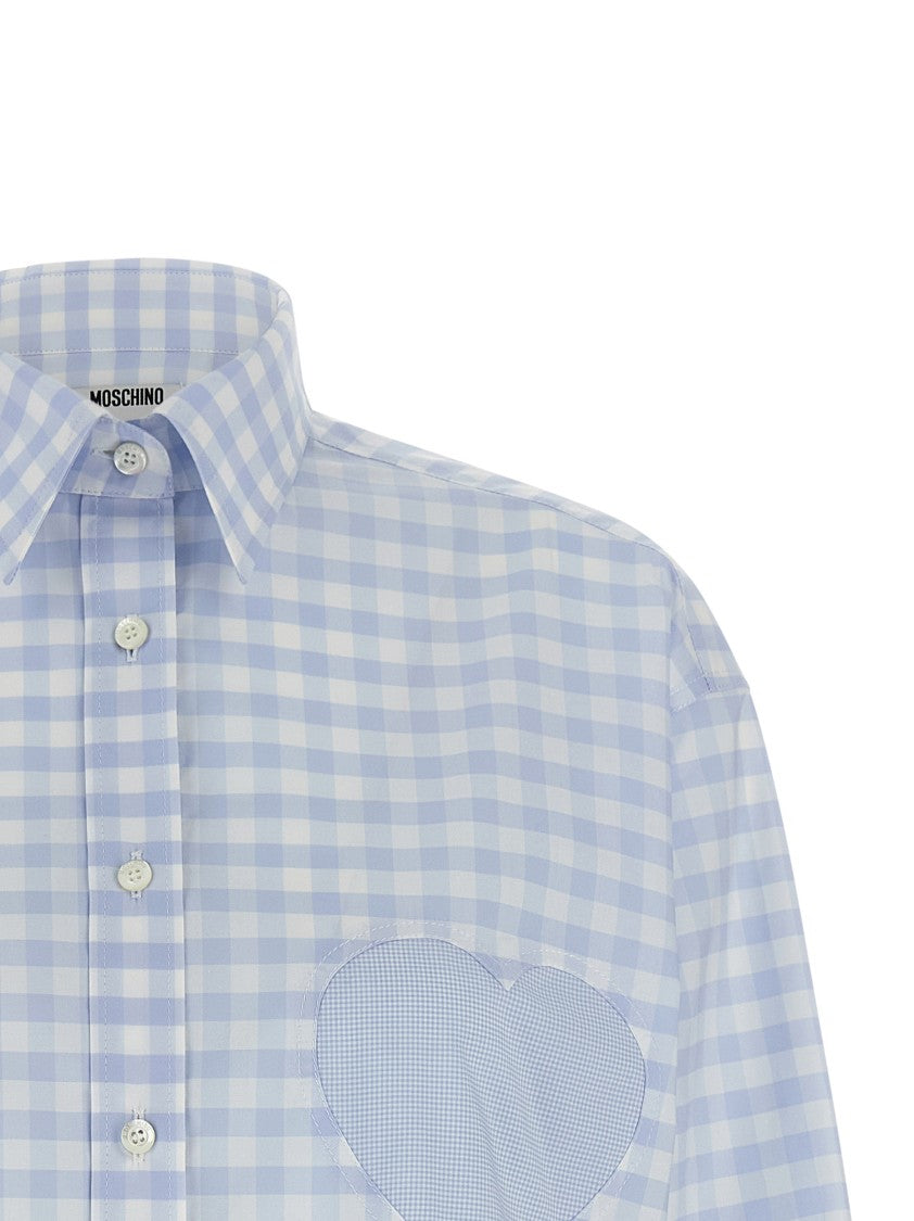 Moschino 'Heart' Vichy Shirt