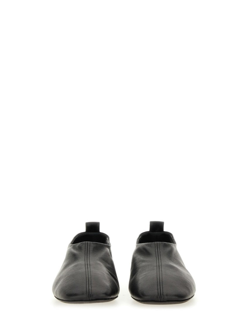 Dries Van Noten Pointed Toe Sleek Leather Flats