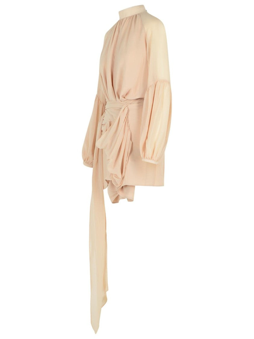 Rotate Joan' Hazelnut Polyester Dress