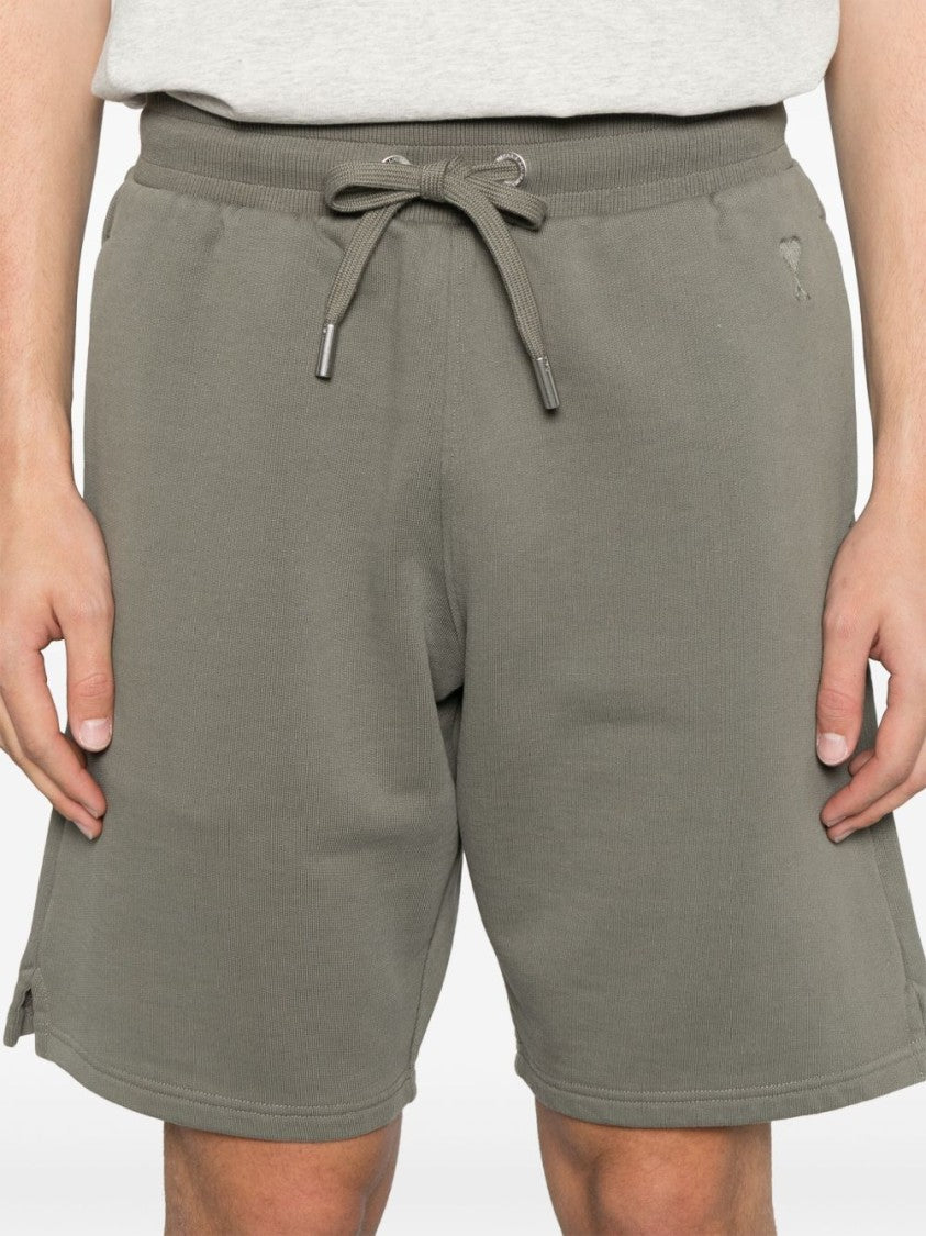 Ami Paris Nickel Grey Shorts