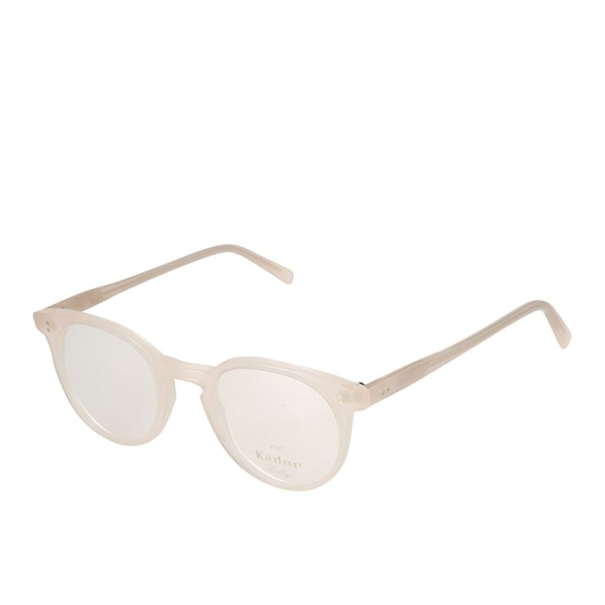 Kador Chyli/N Translucent Beige Rounded Frame Eyeglasses With Tapered Temples