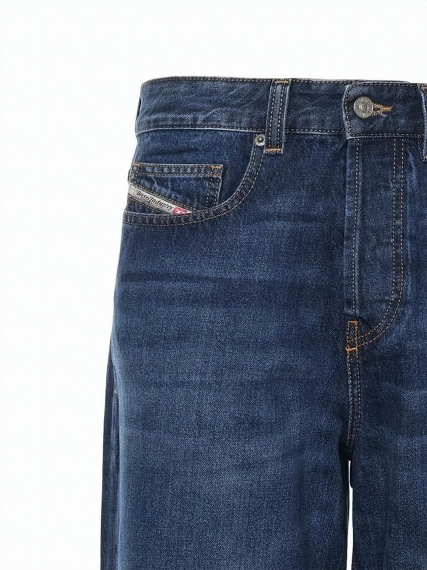 Diesel Relaxed Fit Denim Pants With Classic Five-Pocket Design