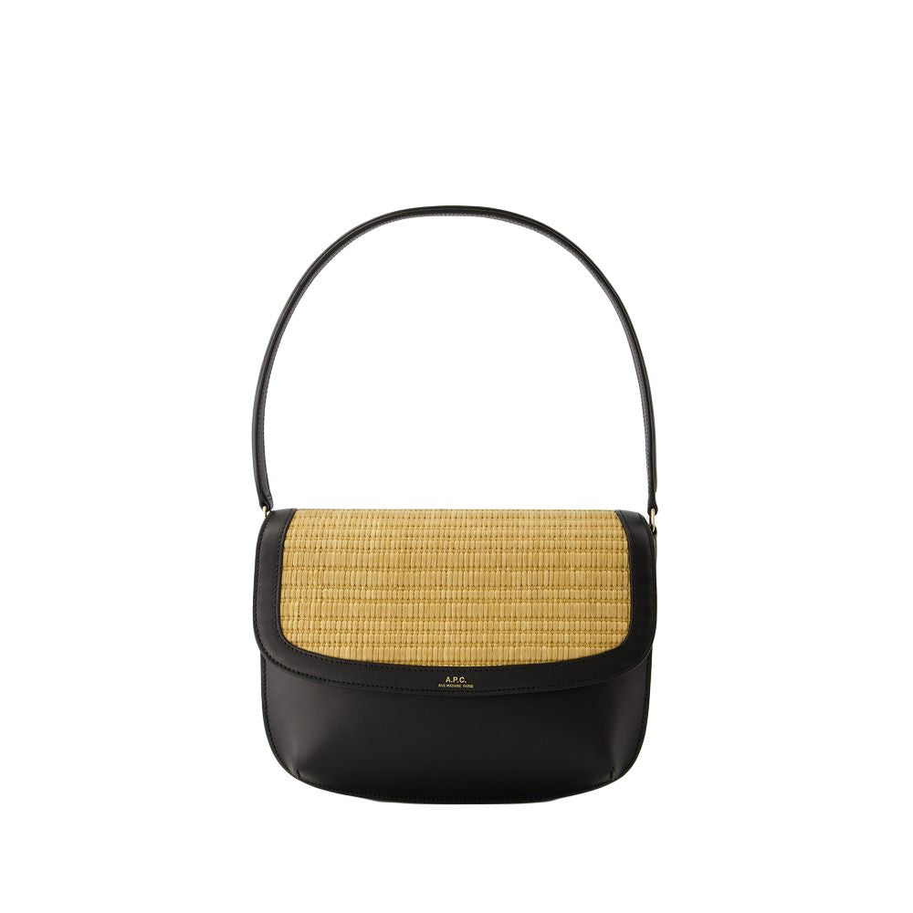 A.P.C. Sarah Shoulder Bag - Leather - Black