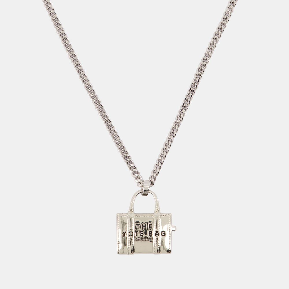 Marc Jacobs The Tote Bag Necklace - Metal - Silver