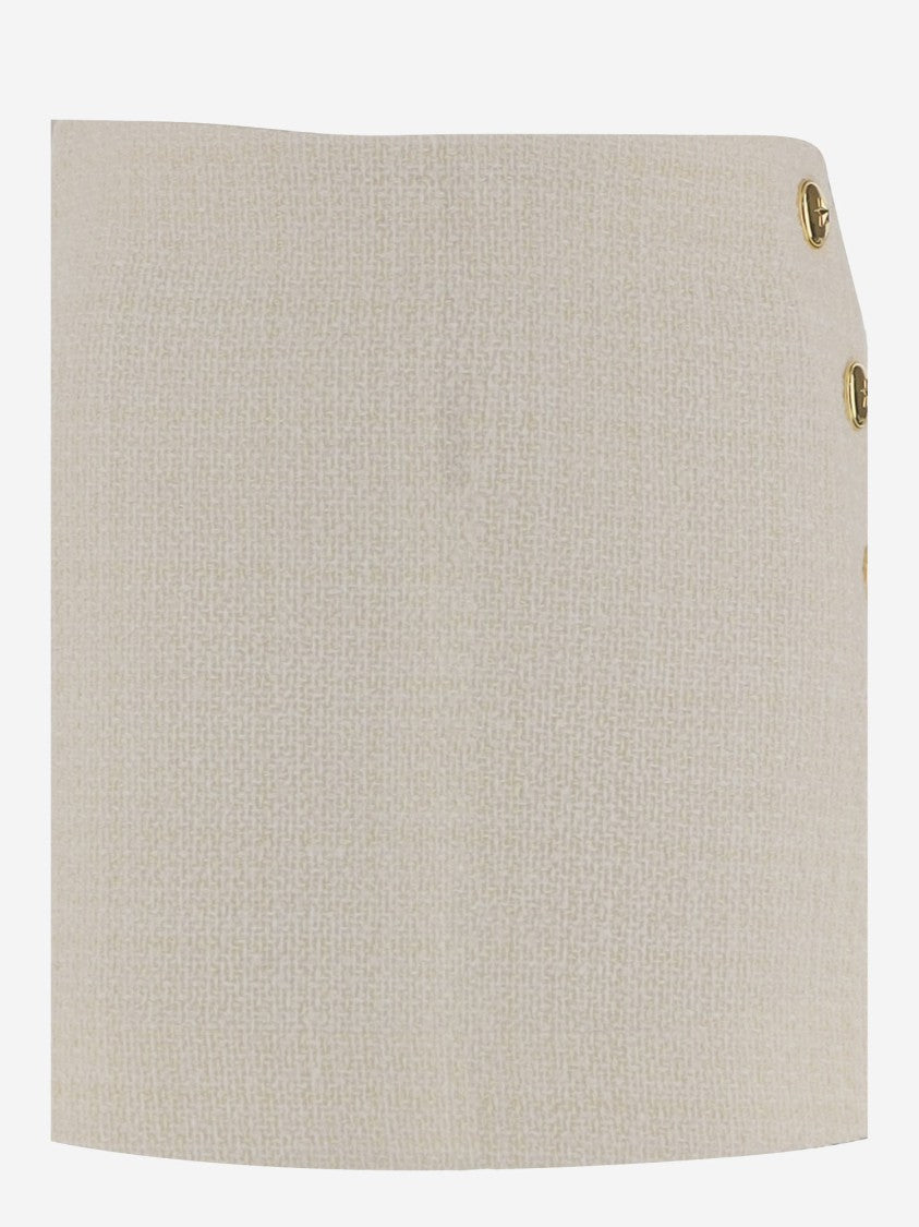 Pinko Cotton Blend Flan Skirt