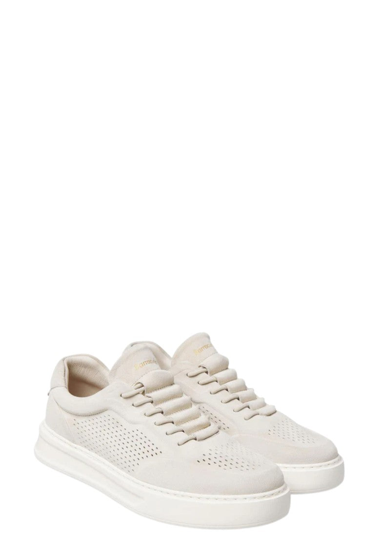 Barracuda White Phoneix Slip-On Suede Sneakers