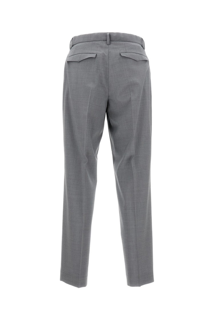 Barena High-Rise Tapered Trousers With Pleated Leg Construction