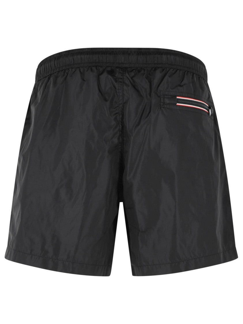 Moncler Black Nylon Swimsuit