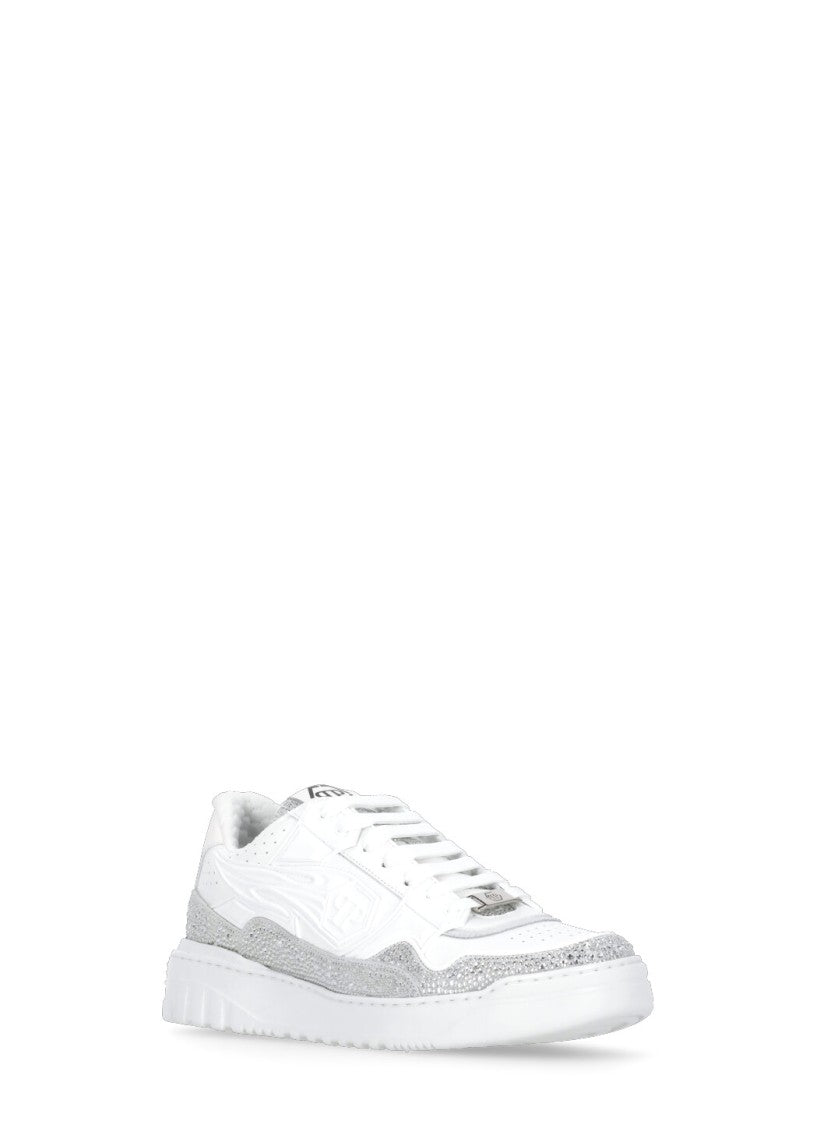 Philipp Plein White Moon Walker Sneakers