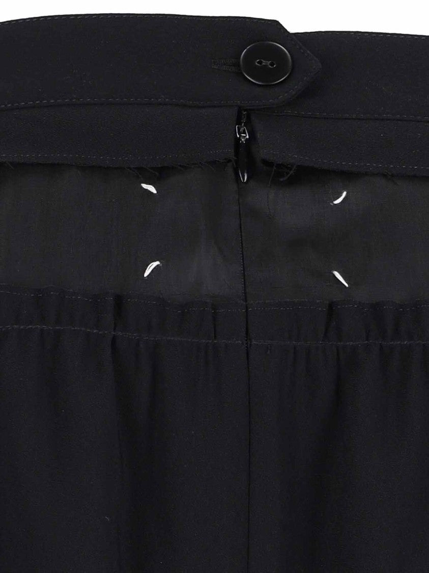 Maison Margiela "Four Stitches" Midi Skirt – Black