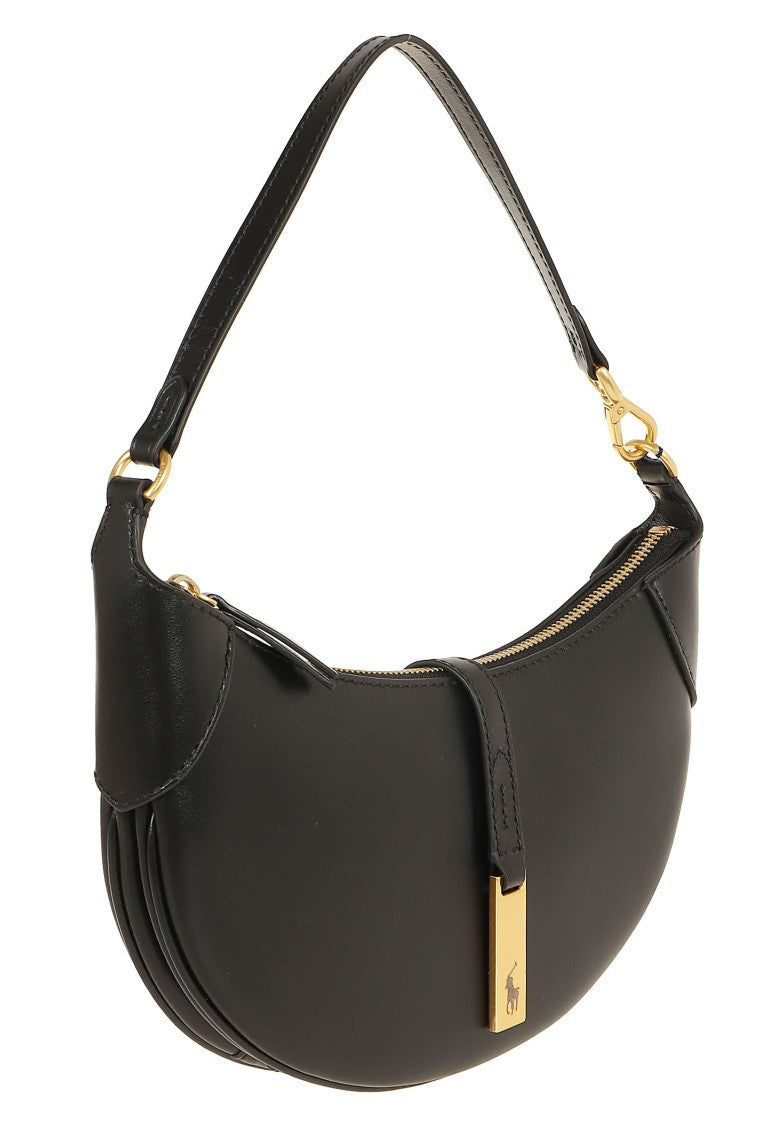 Polo Ralph Lauren Half-Moon Leather Shoulder Bag