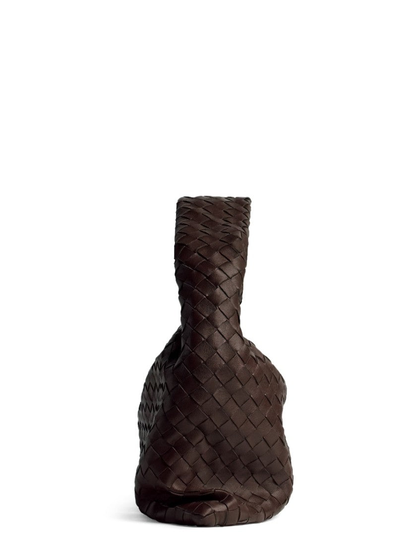 Bottega Veneta Small Handbag With Distinctive Woven Pattern And Rounded Handle