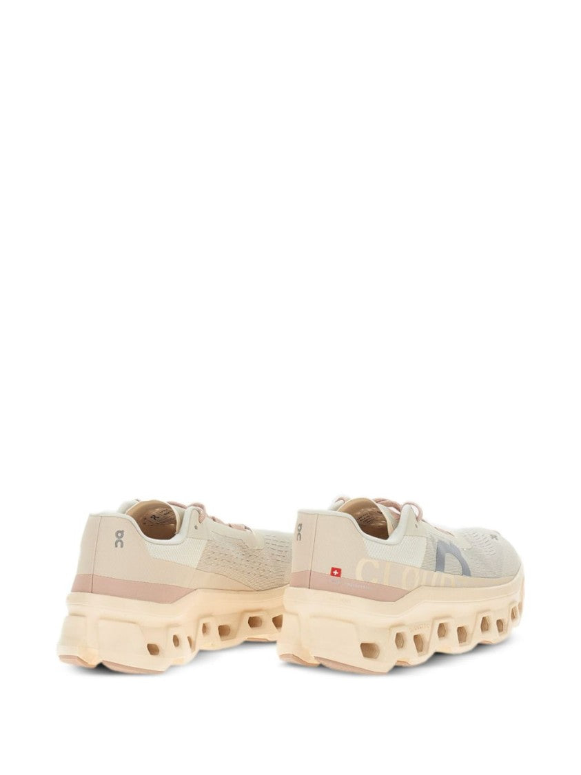 On Breathable Fabric Sneakers With Sculpted Rubber Sole