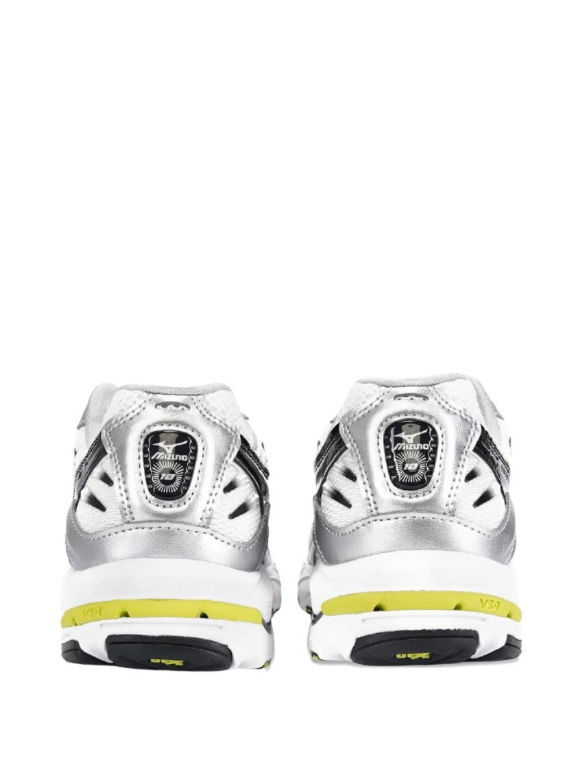 Mizuno Lace-Up Sneakers With Silver And Black Accents