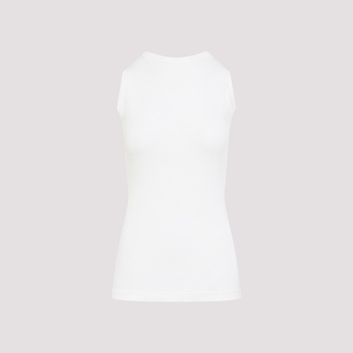 Jil Sander Fitted Sleeveless Top With Contrasting Hem Layer