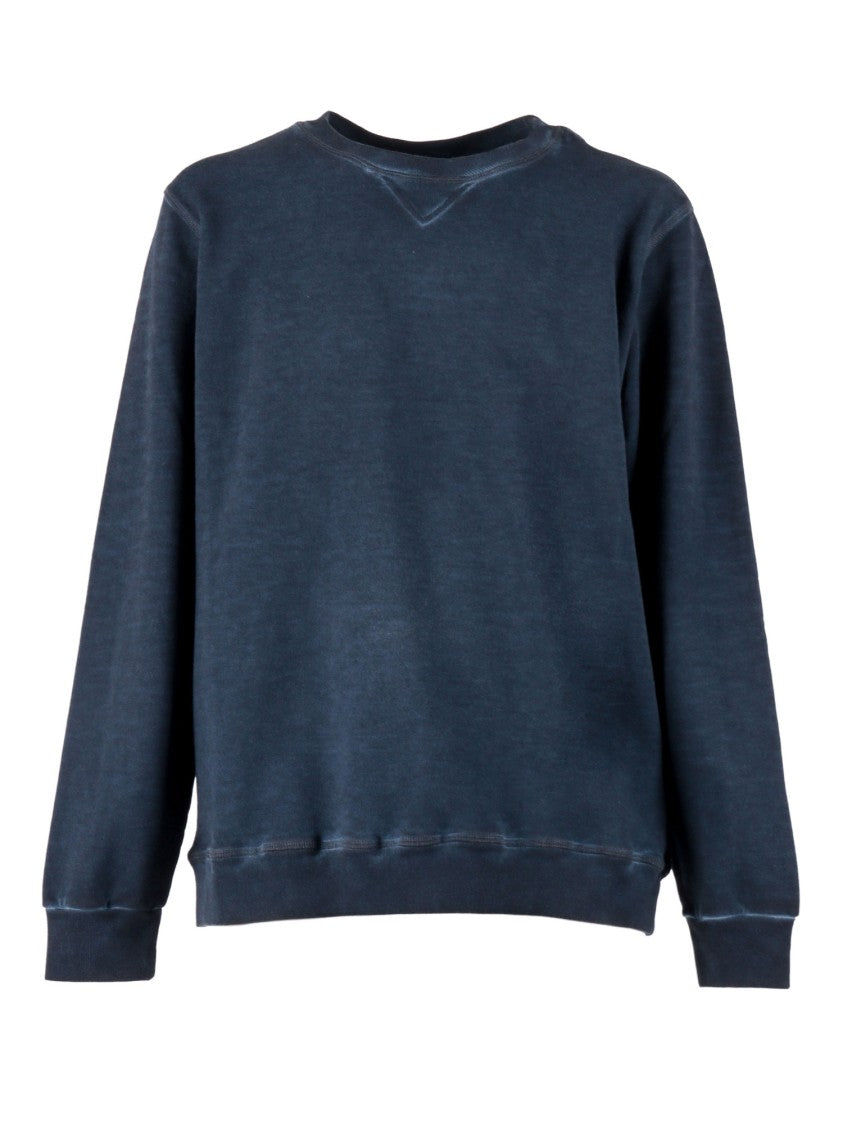 Dondup Relaxed Fit Vintage Blue Sweatshirt