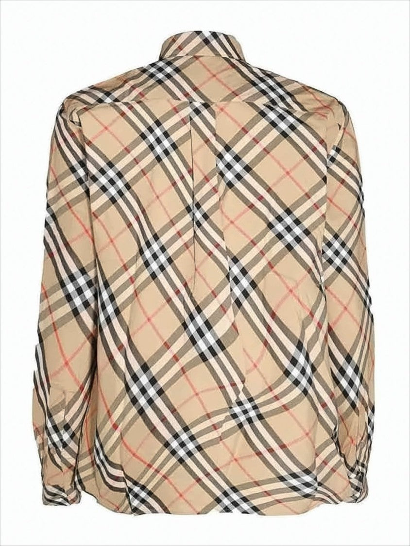 Burberry Beige Classic Check Long Sleeve Shirt