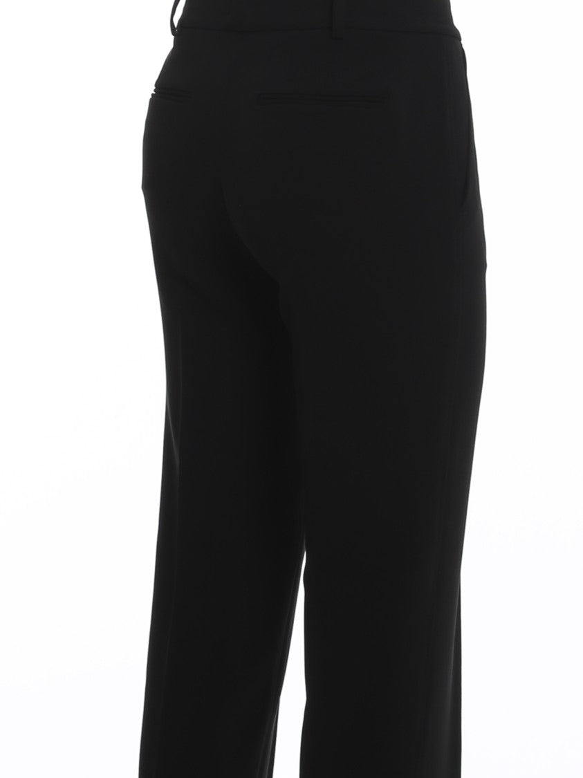 Michael Kors Tailored Straight-Leg Trousers With Structured Waistband