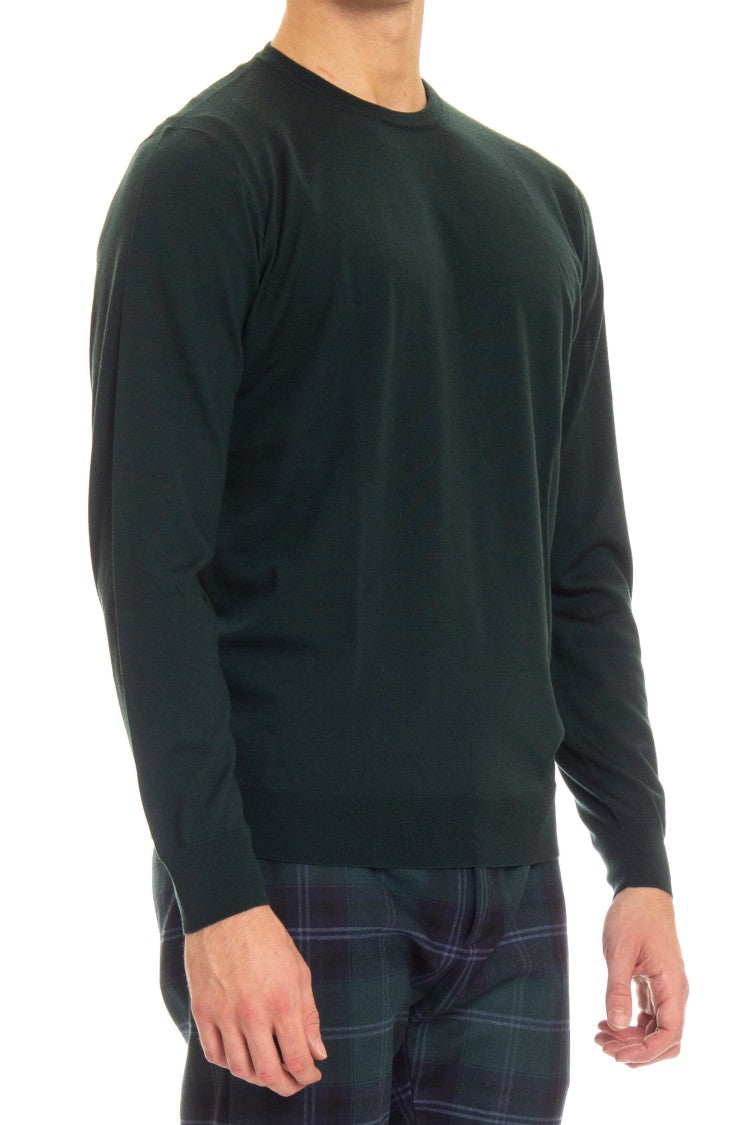 Drumohr Extrafine Super 140'S Wool Crewneck Sweater