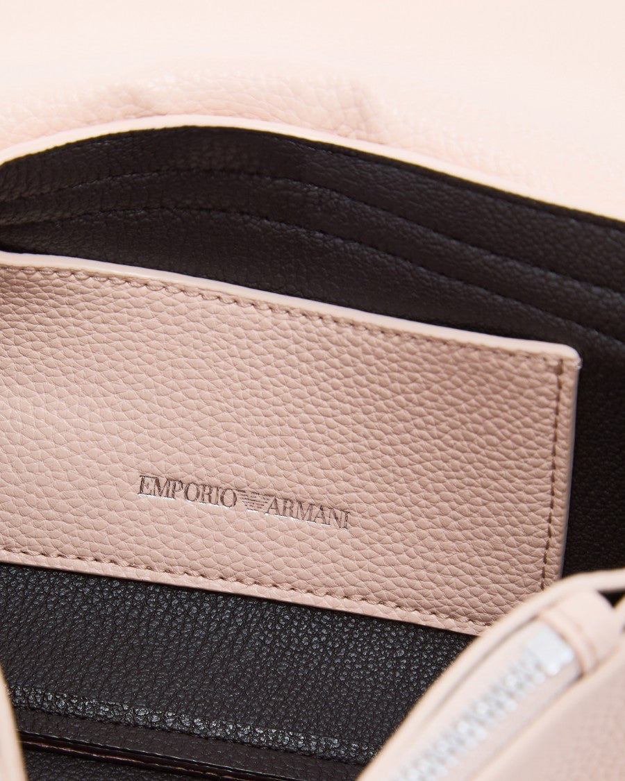 Emporio Armani Deer Print Leather Mini Shoulder Bag