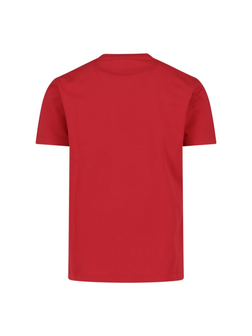 Dsquared2 Cotton T-Shirt With Contrasting Logo Design