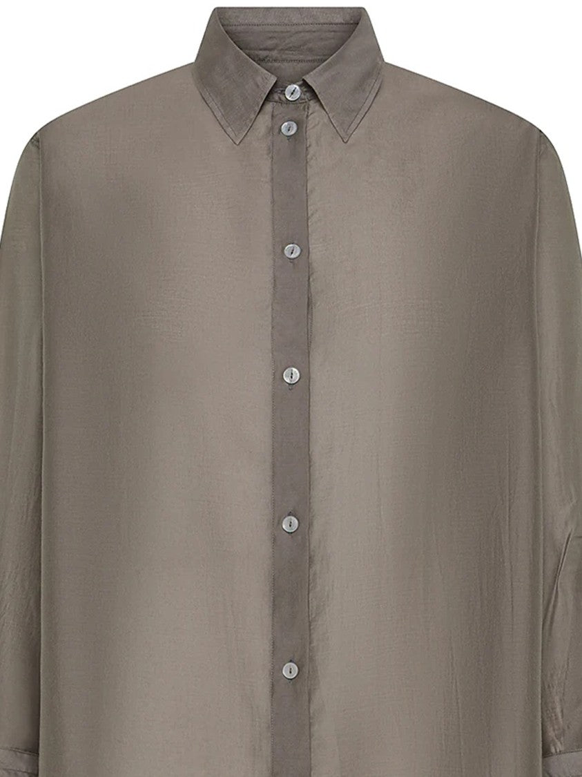Cruna Loose-Fitting Three-Quarter Sleeve Cuffed Shirt