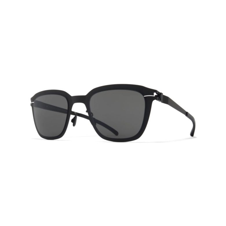 Mykita Avery Matte Black Rectangular Sunglasses