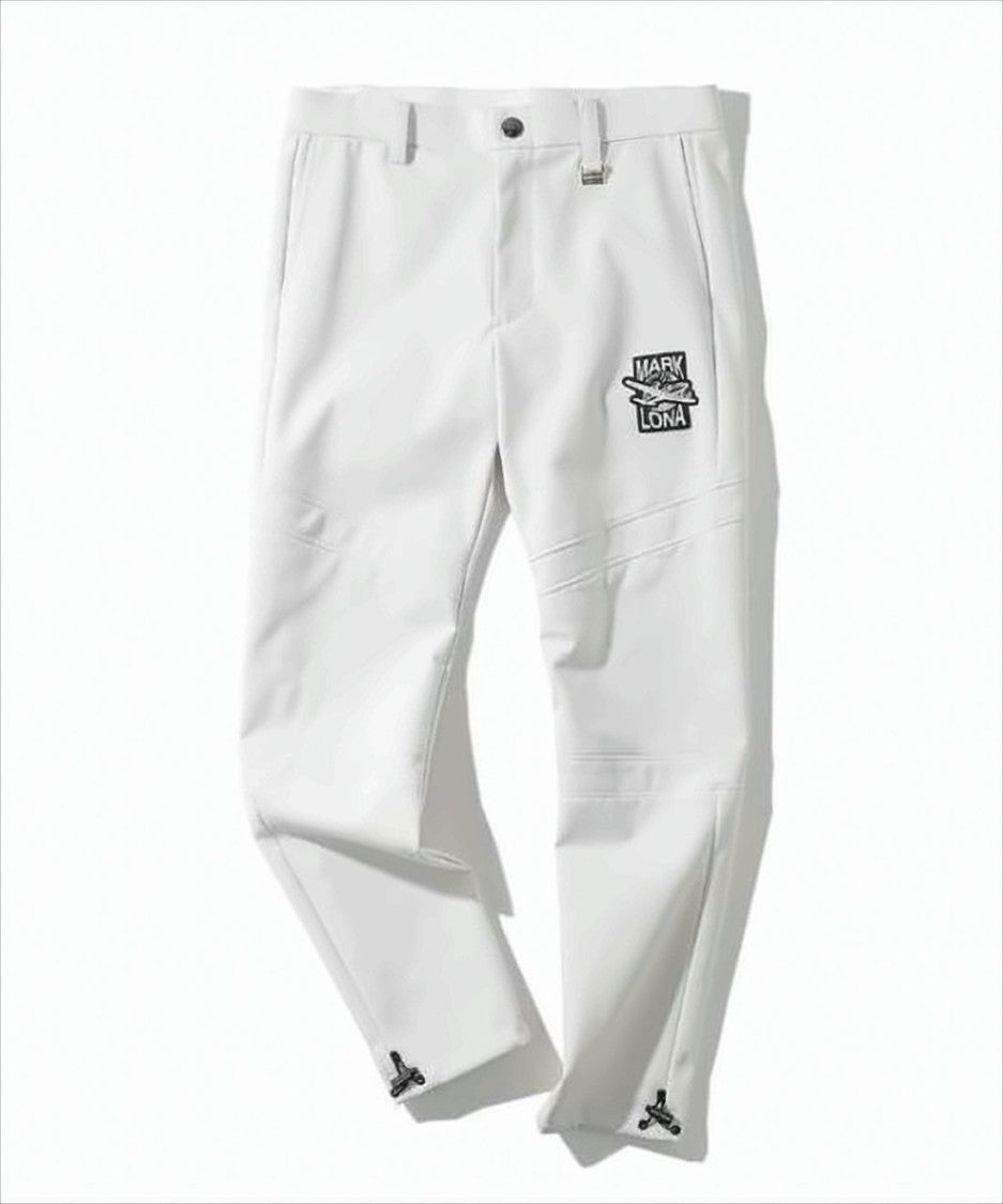 Mark&Lona Straight White Pants With Design