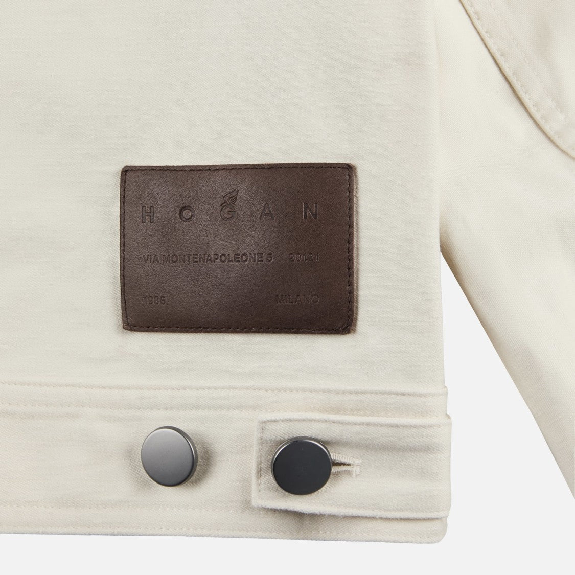 Hogan Cropped Jacket With Classic Collar