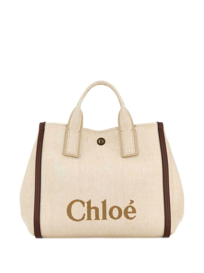 Chloé Carry Tote Bag In Raffia-Effect Fibres