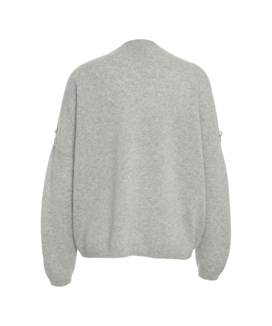 Mvm Cashmere Sweater With Pearls