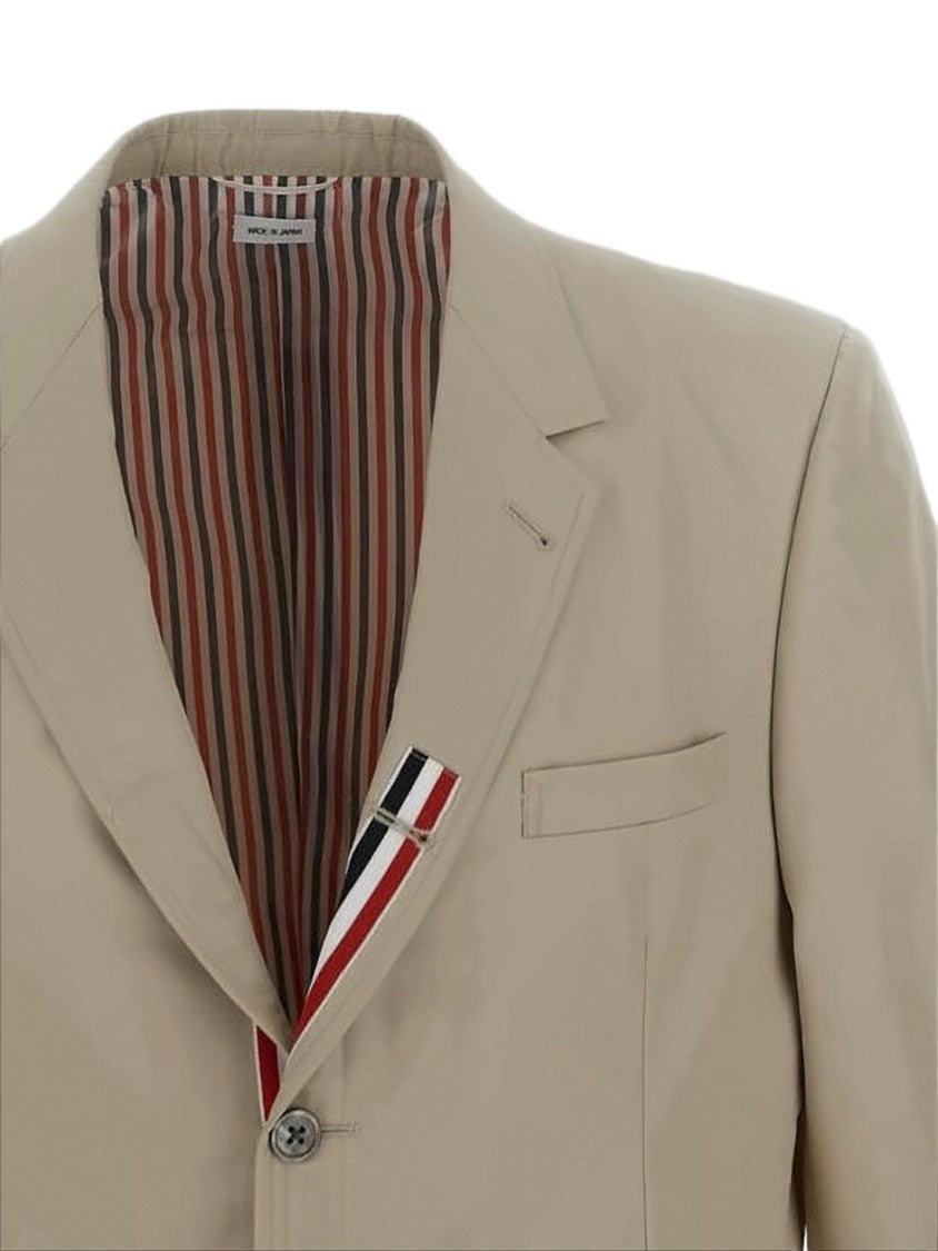 Thom Browne Tailored Two-Button Suit Jacket With Notched Lapel