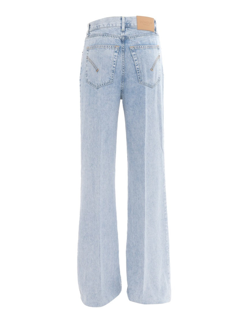 Dondup Wide-Leg Denim Jeans With High Waist